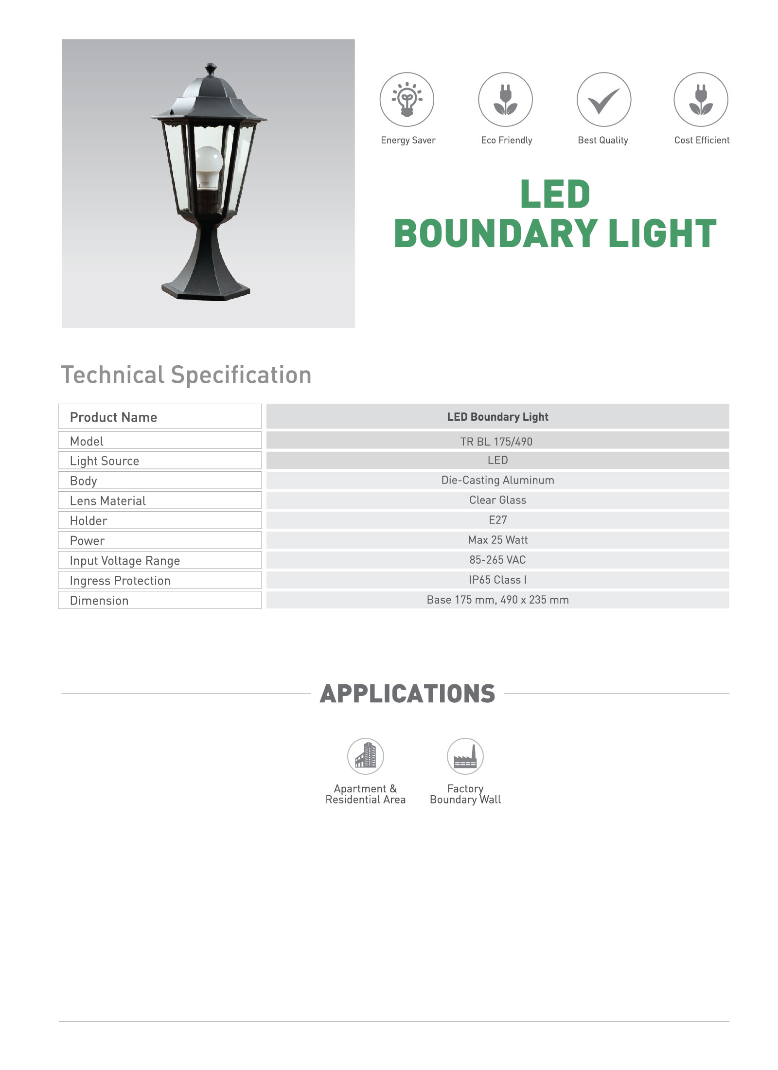 LED Boundary Light LED Boundary Light