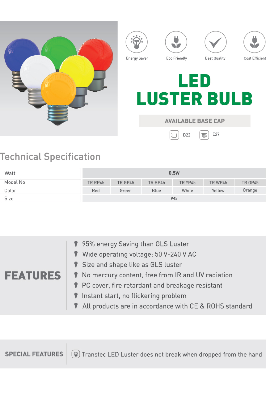 Luster-03 LUSTER LED BULB