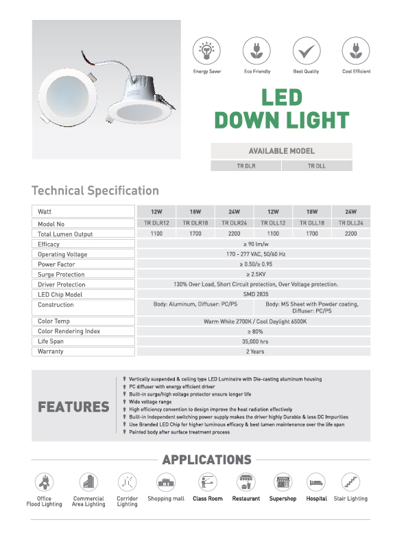 Transtec Product Catalouge-20-03 Green-LED-Bulb