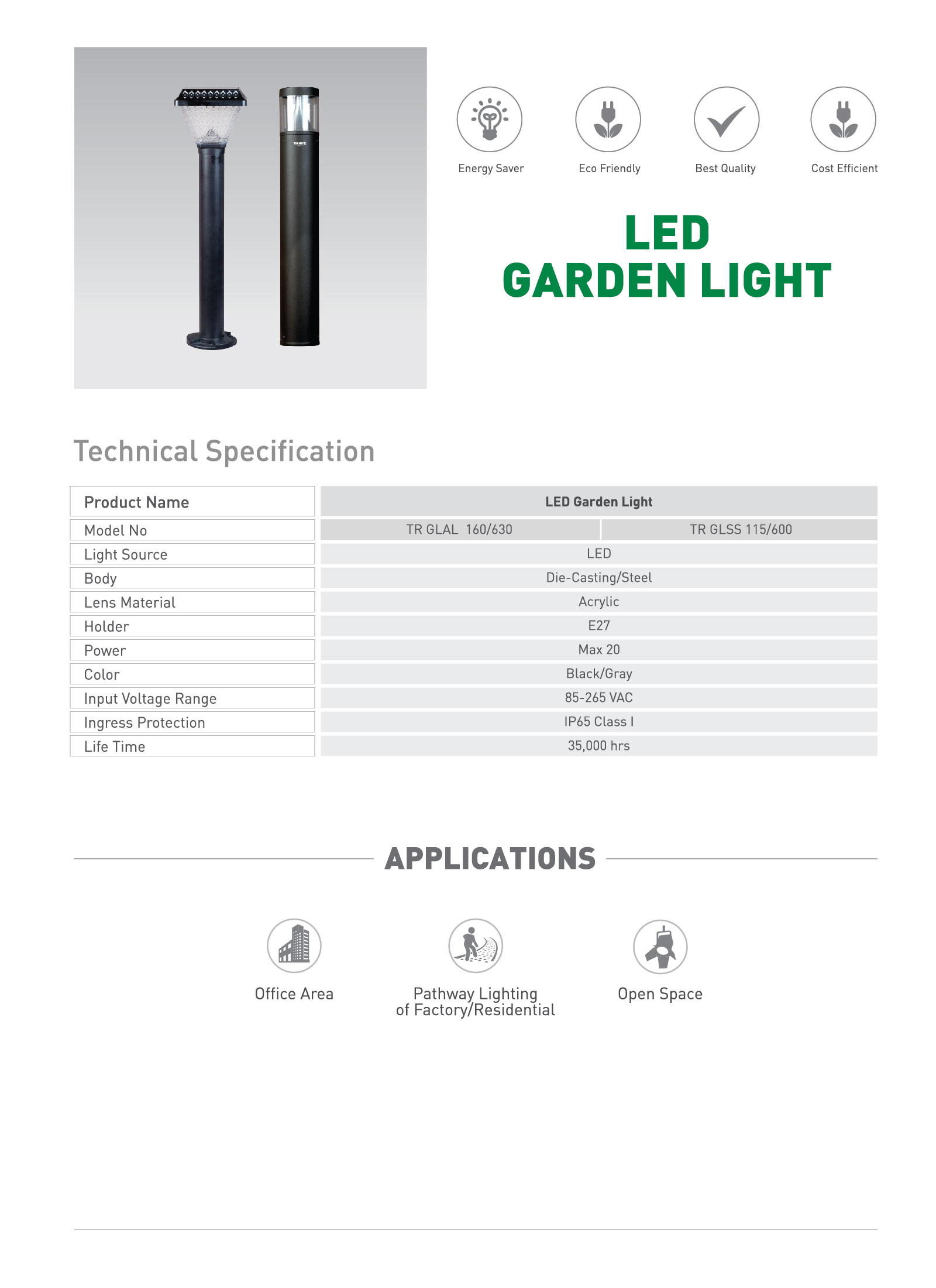 Transtec Product Catalouge-22-02 LED Garden Light