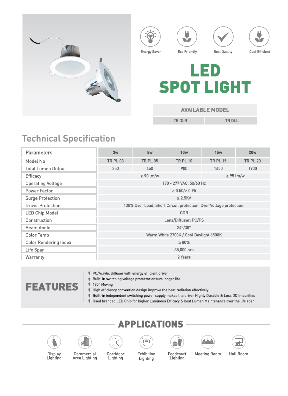 Transtec Product Catalouge-26-03-03 Led Spot Light